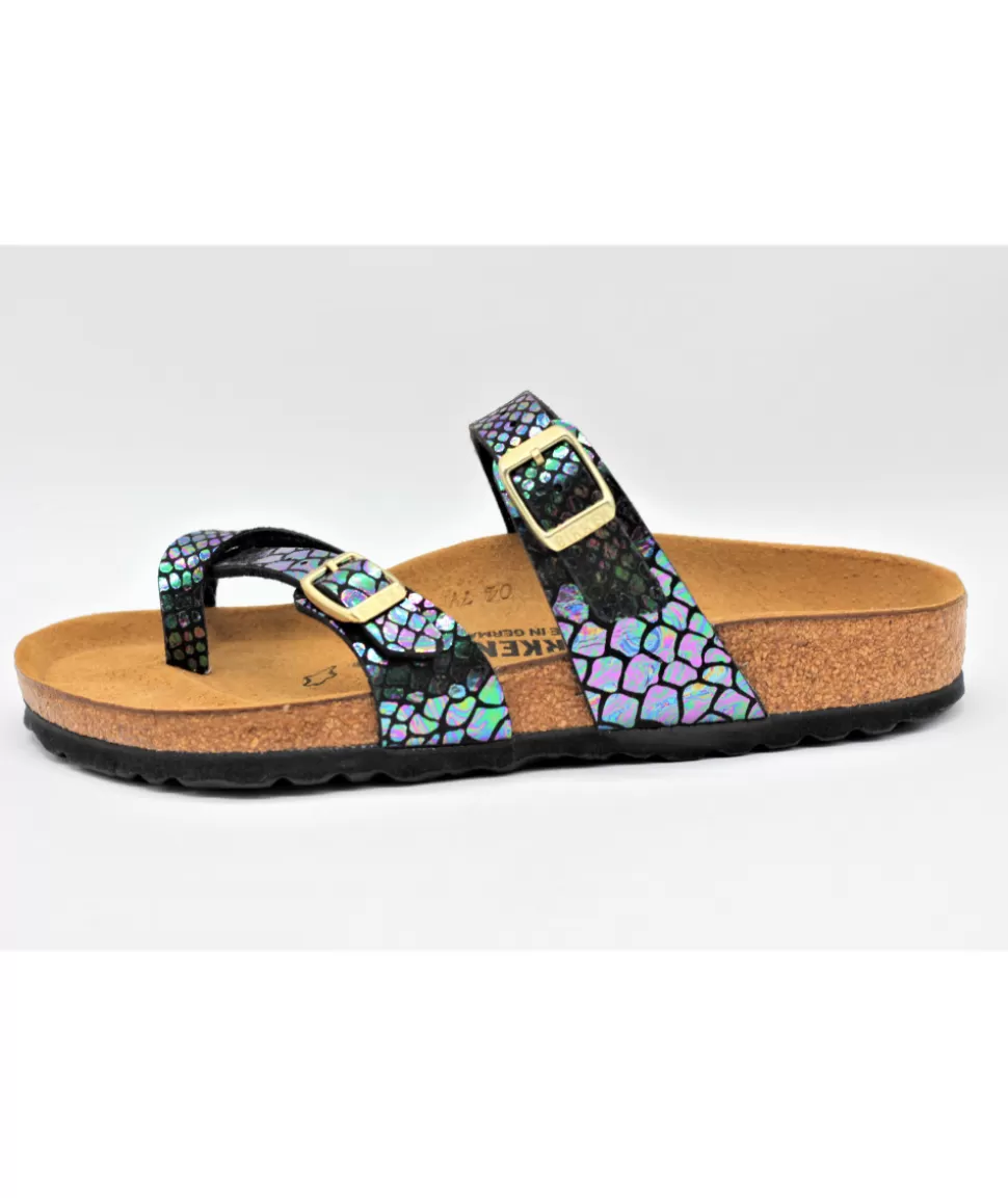 Mayari Shiny Snake Noir | birkenstock Discount