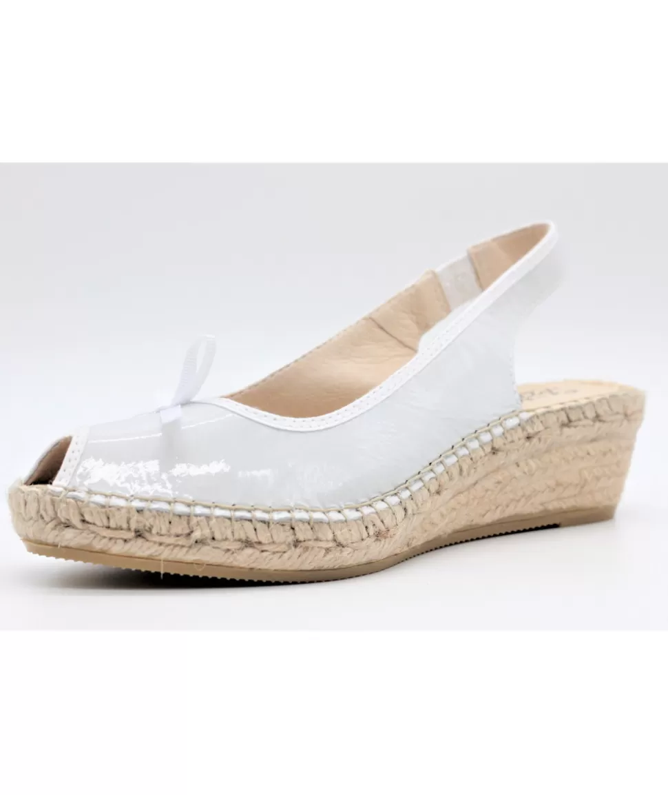 905 Talon Bas Vernis | la maison de l'espadrille Store