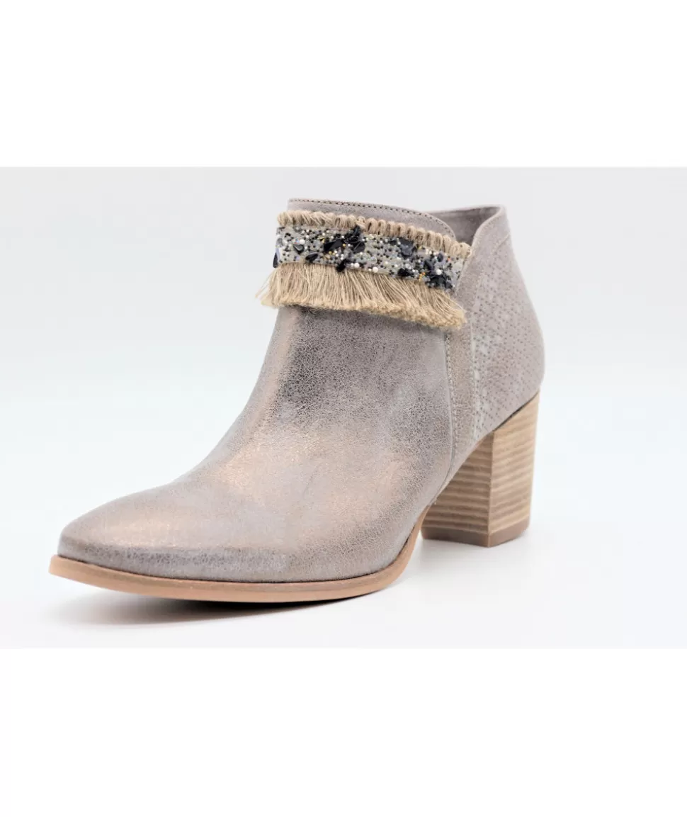 2214 Boots En Cuir Metal | myma Outlet